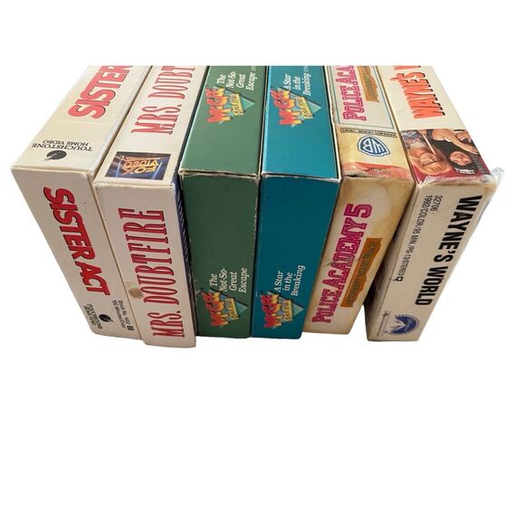 Lot Of 6 VHS Tapes Wayne’s World Mc Gee And Me Vintage Movie 80s 90s Family Kids - Picture 4 of 6
